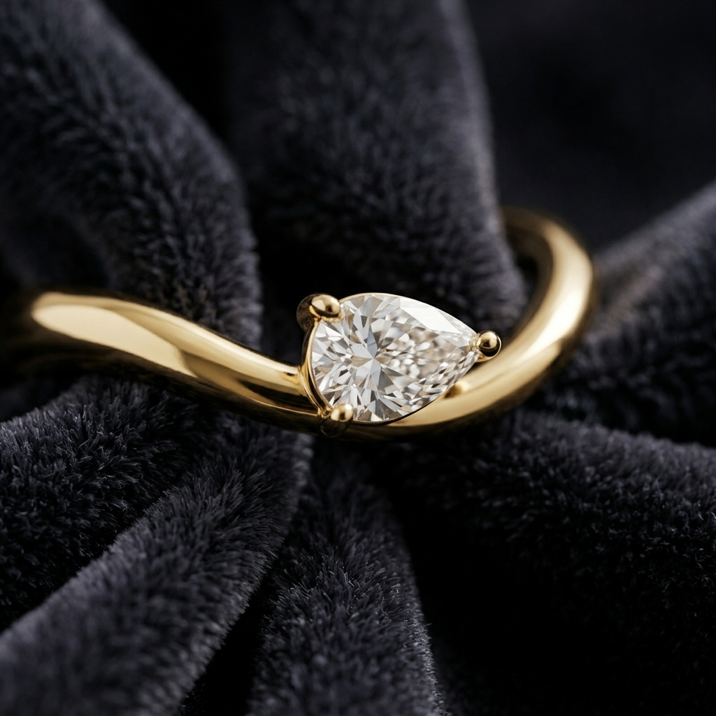 Gold High Polish Chunky Dome Tapered Ring