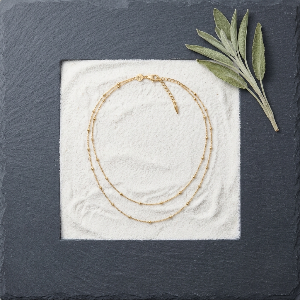 Double Layer Mixed Link Chain Necklace