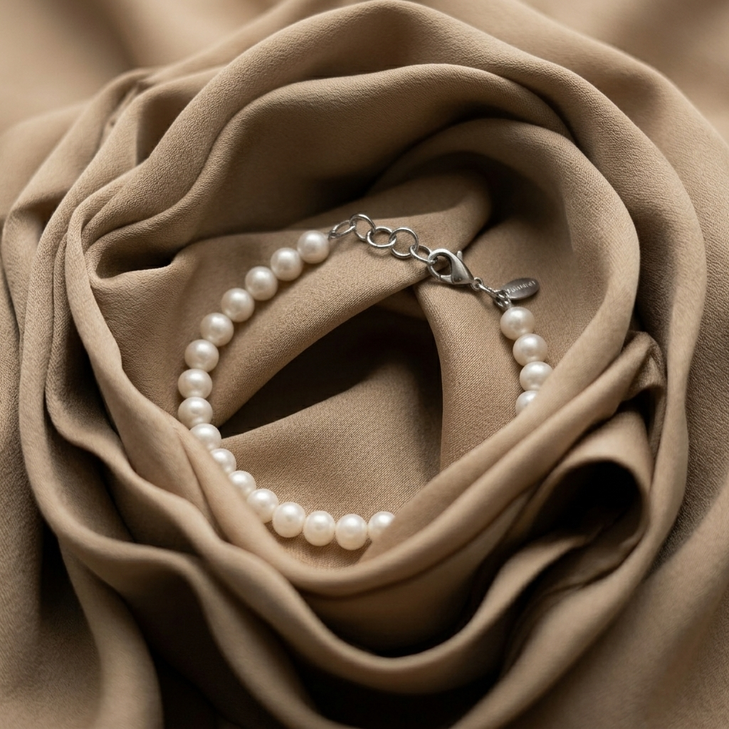 Gold Statement Mixed Link Oversized Pearl Bracelet
