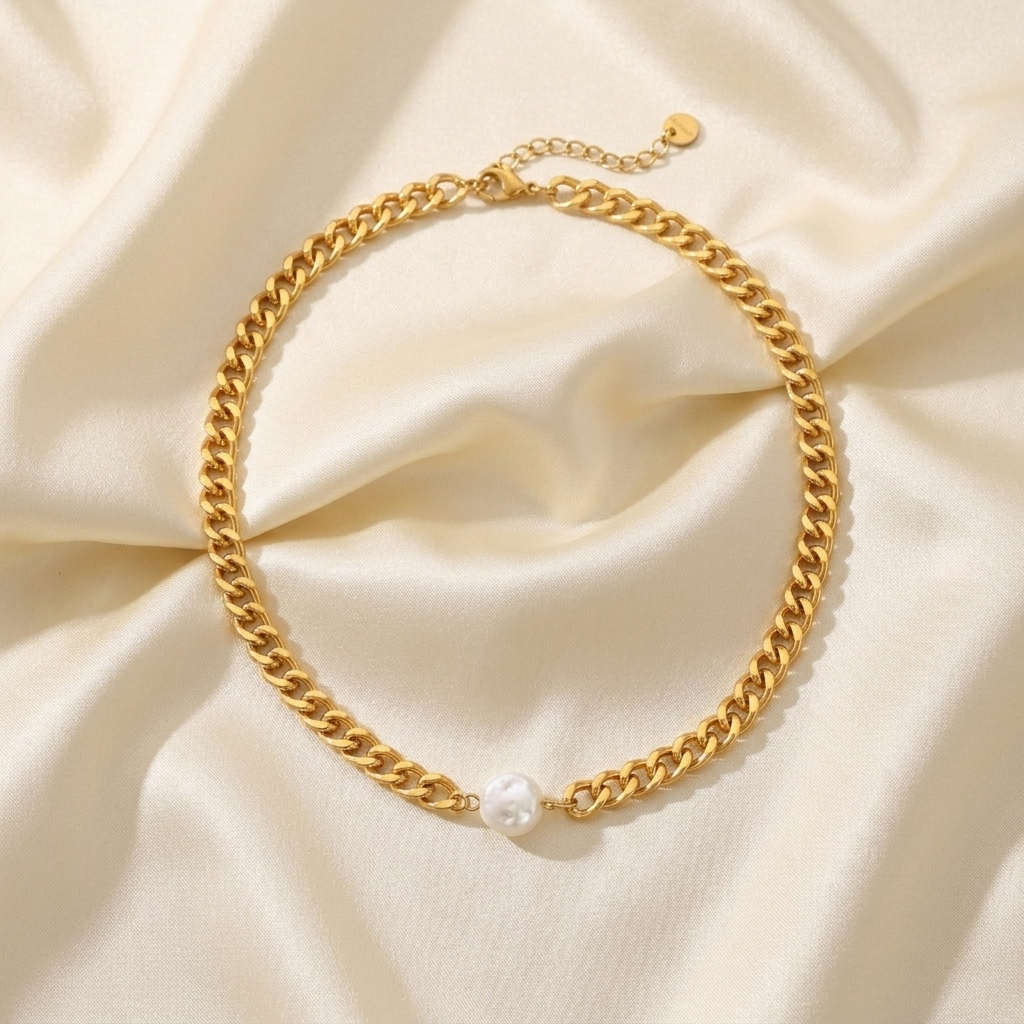 Gold April Birthstone Crystal Solitaire Chain Bracelet