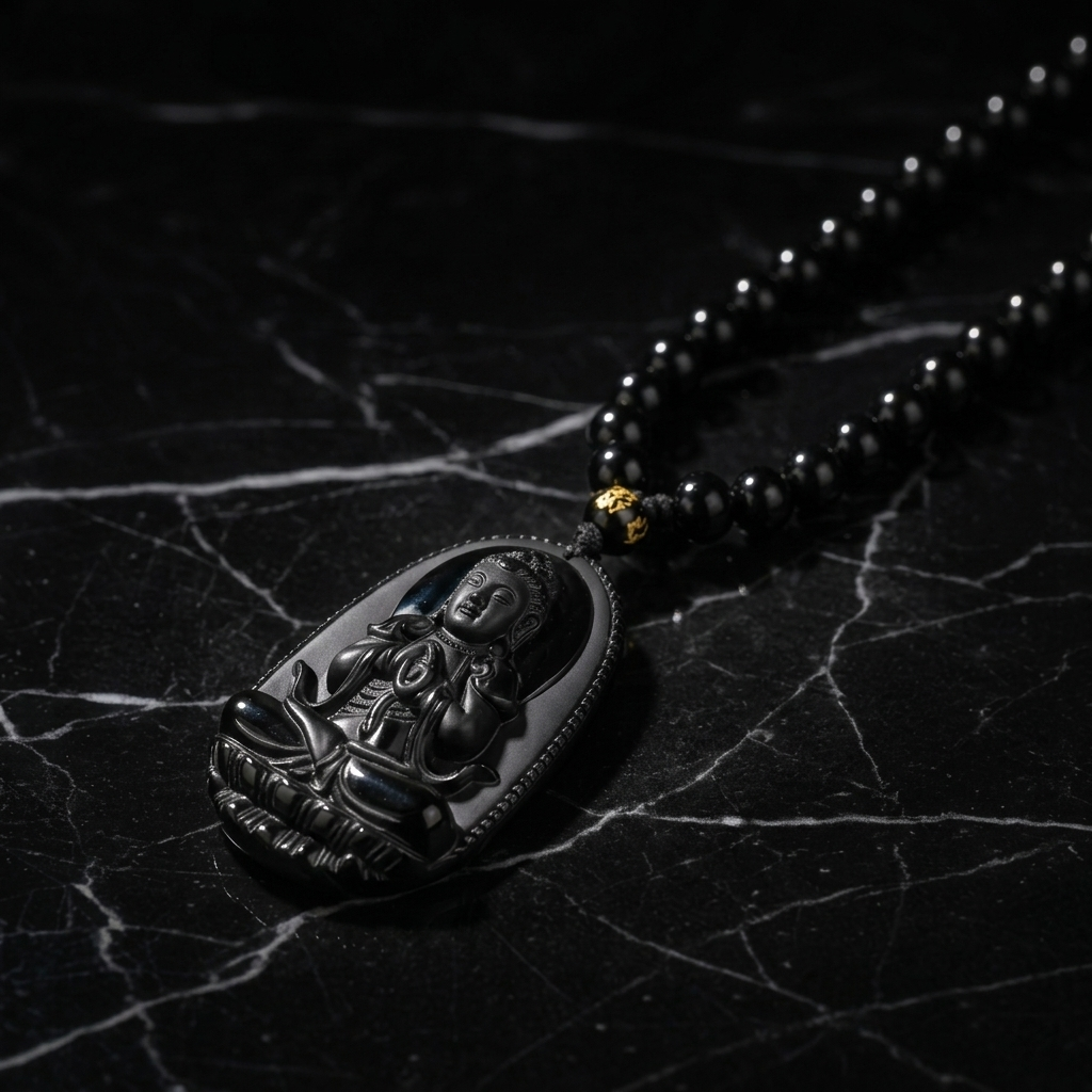 Buddha Pendant Medallion Chain Necklace