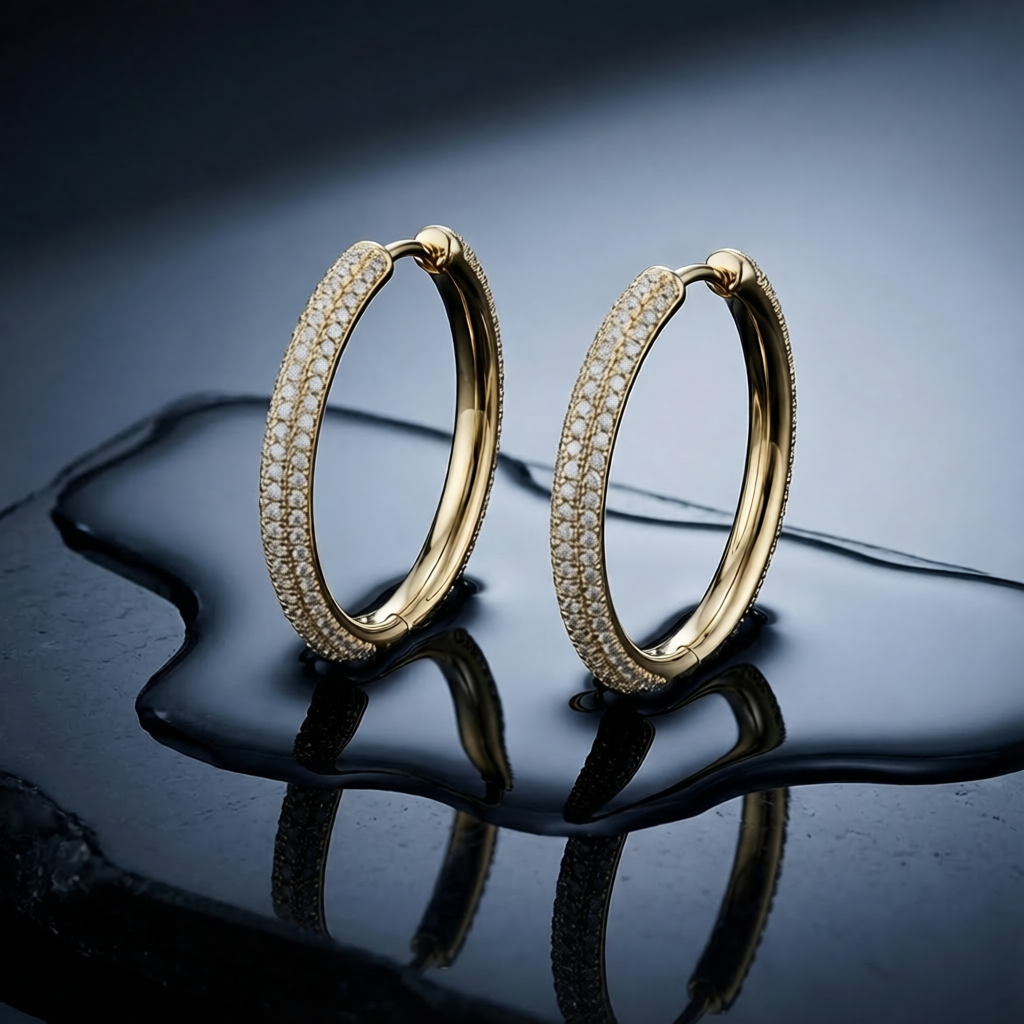 Halo Hoop Earrings