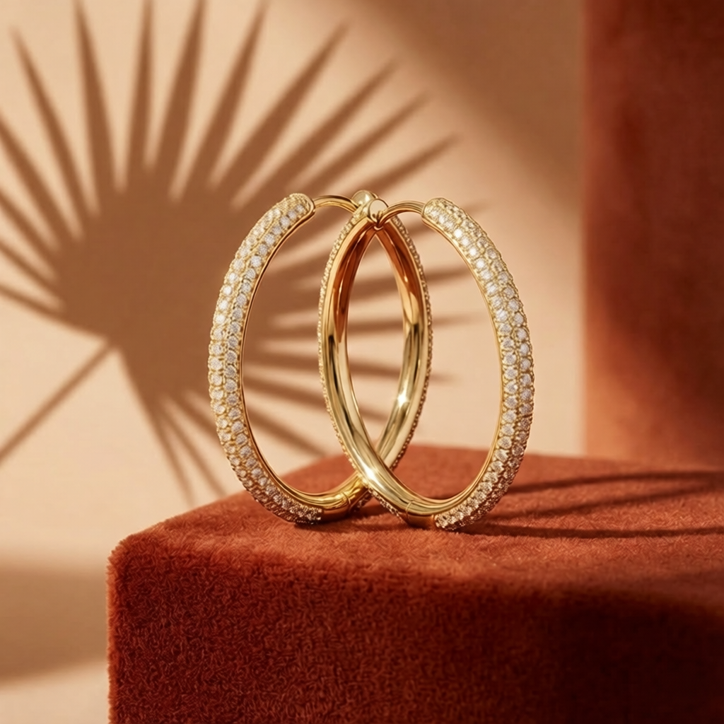 Halo Hoop Earrings