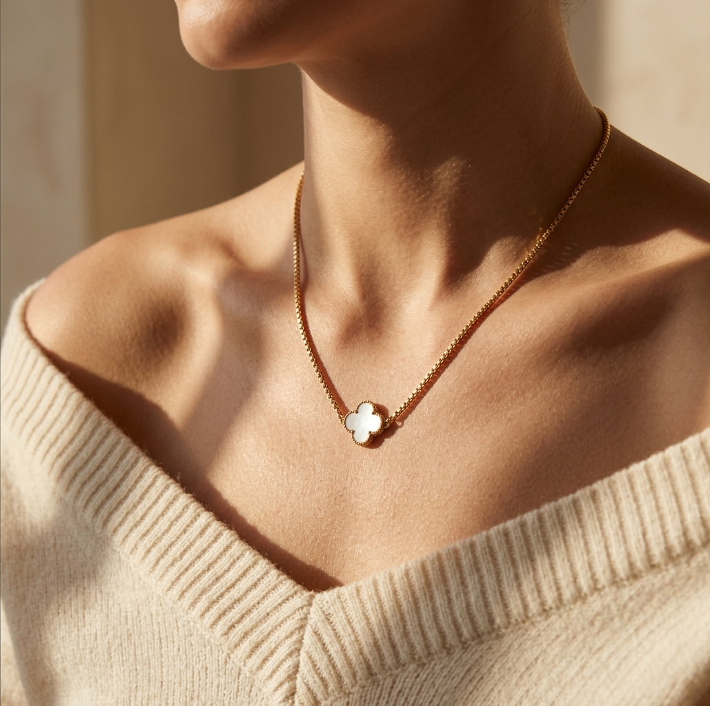 Pearl Clover Necklace