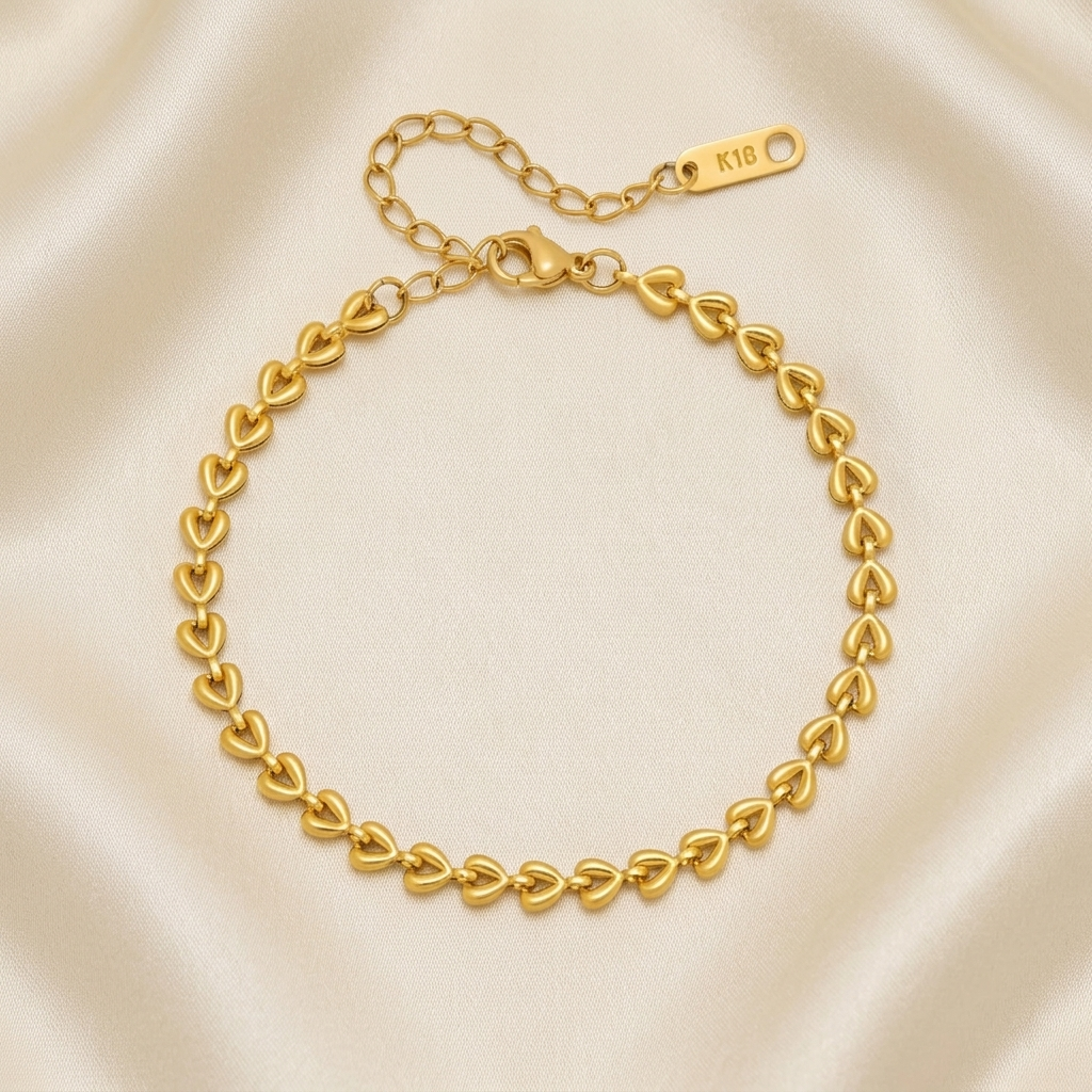Chain Of Hearts Bracelet