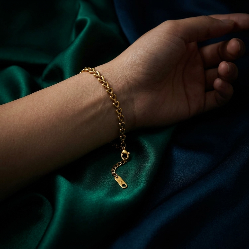 Chain Of Hearts Bracelet