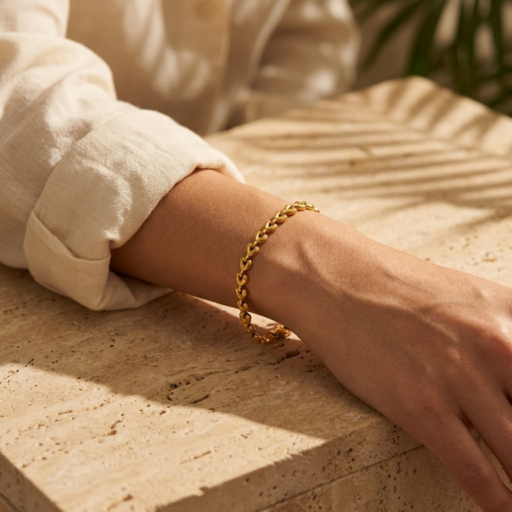 Chain Of Hearts Bracelet
