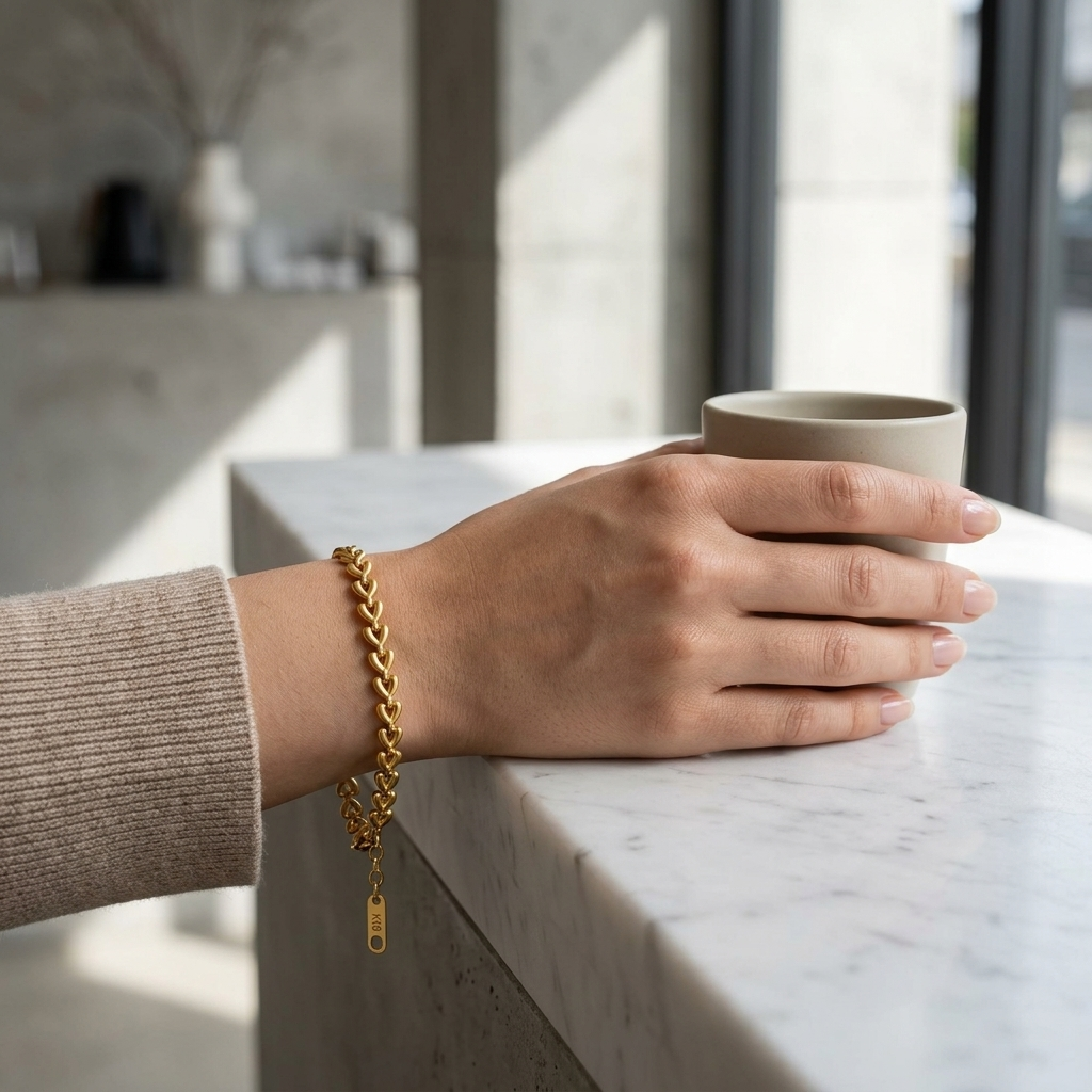 Chain Of Hearts Bracelet