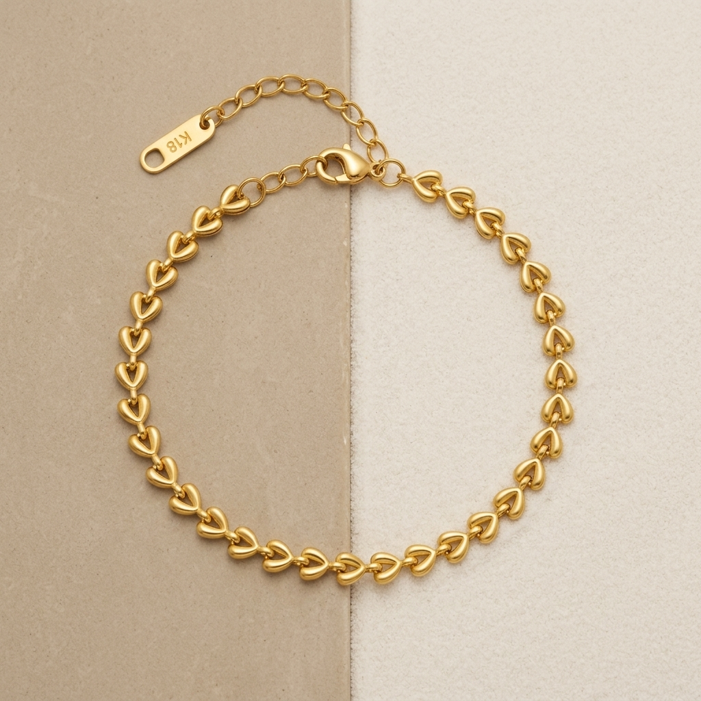 Chain Of Hearts Bracelet