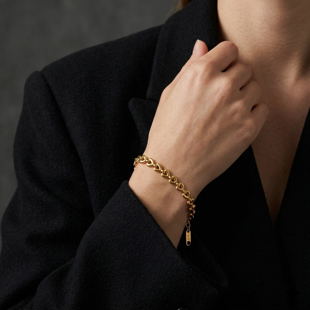Chain Of Hearts Bracelet