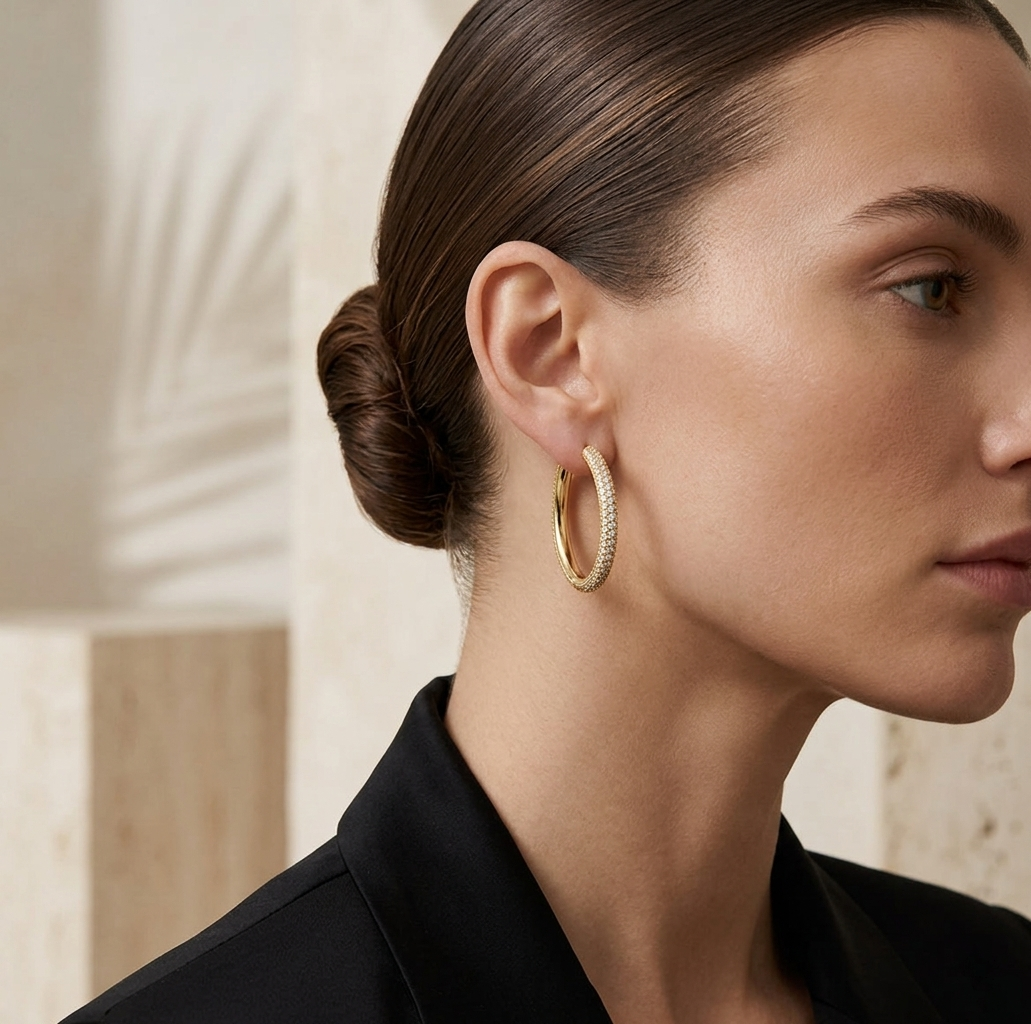 Halo Hoop Earrings