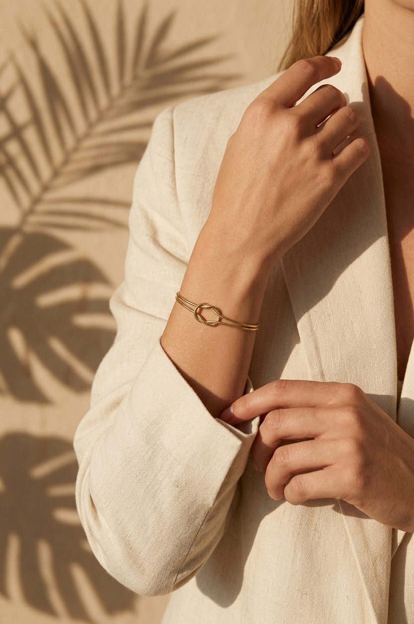 Gold Dainty Knot Bracelet
