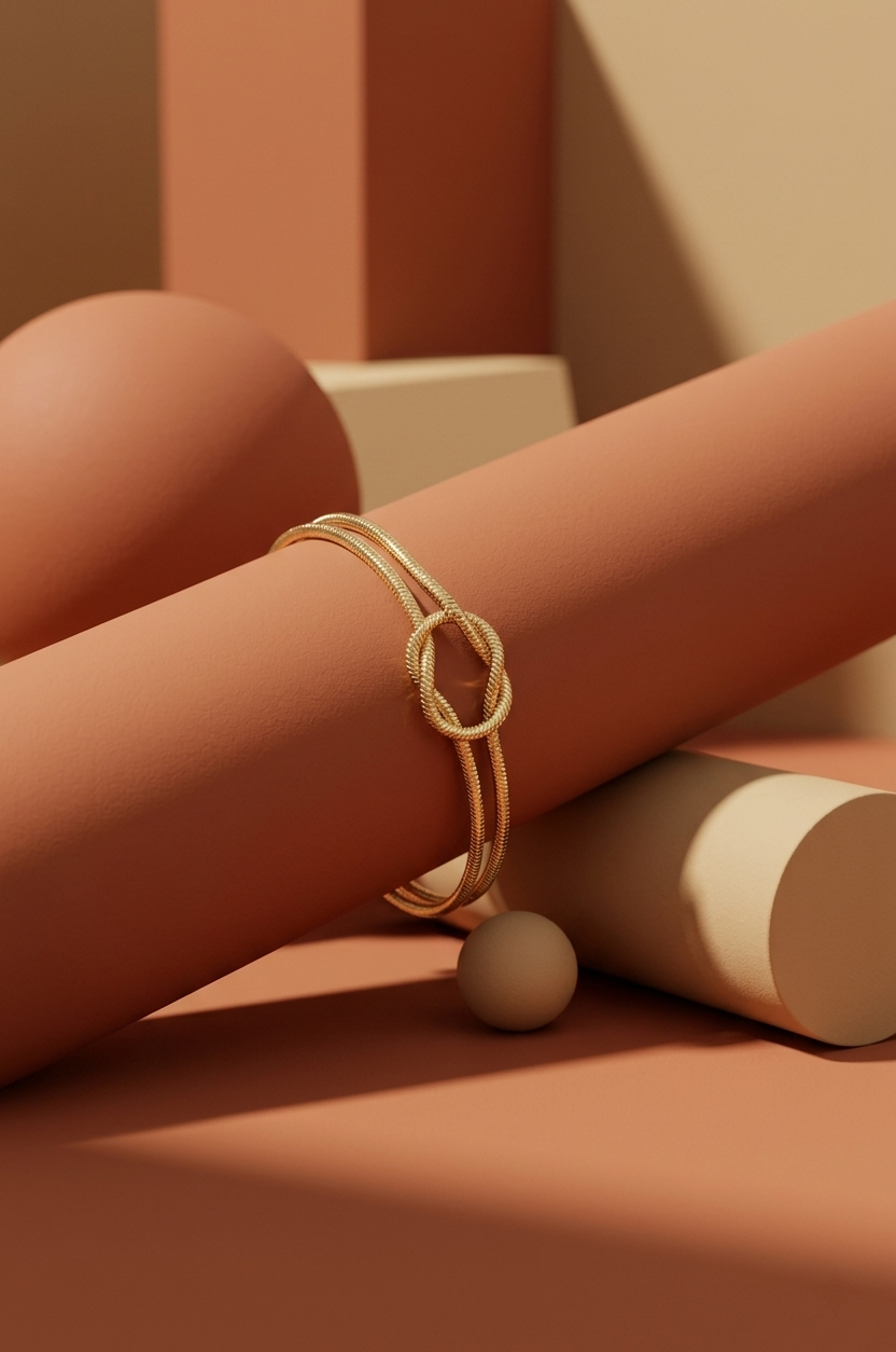 Gold Dainty Knot Bracelet