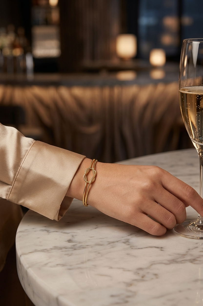 Gold Dainty Knot Bracelet