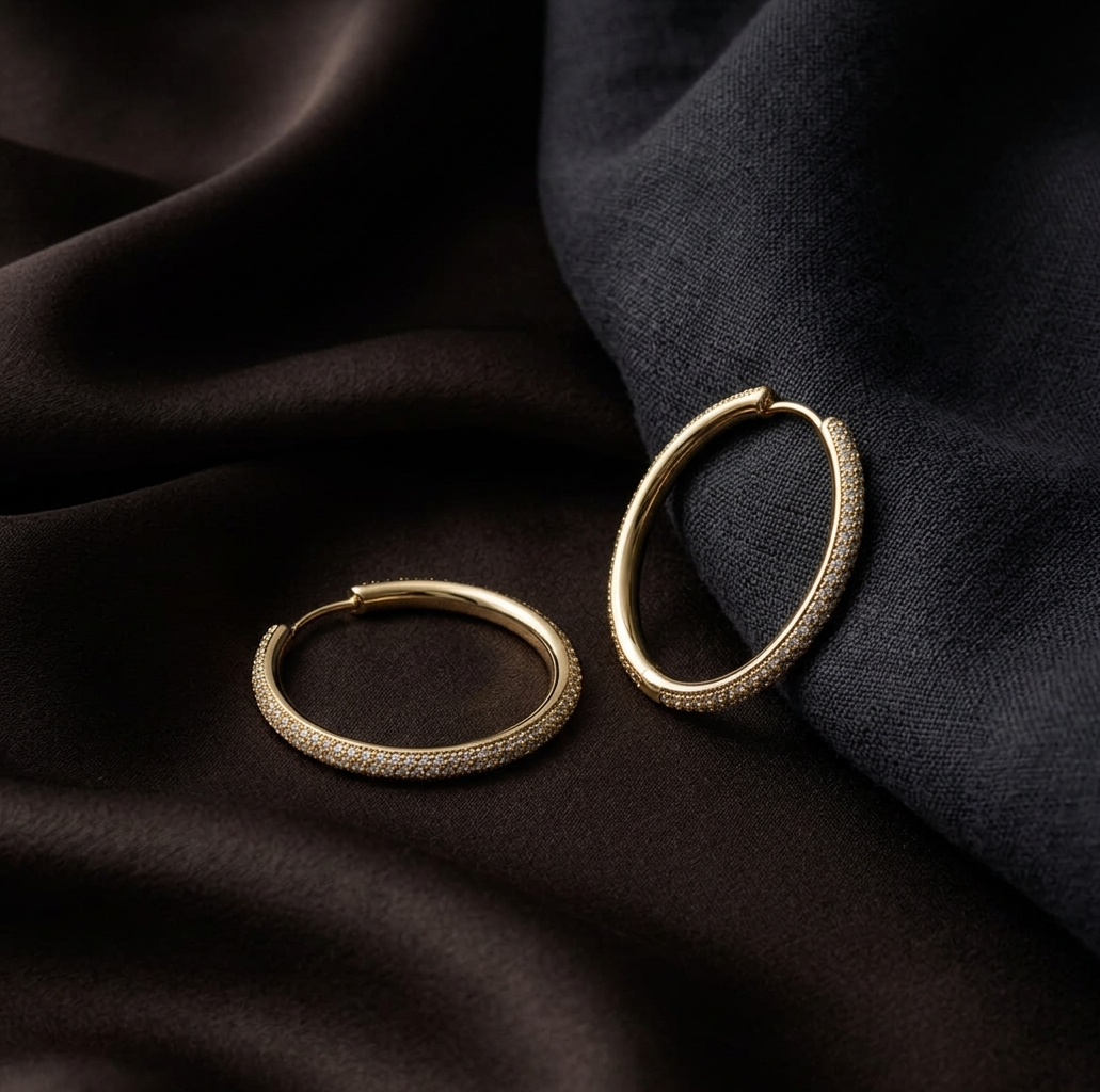 Halo Hoop Earrings