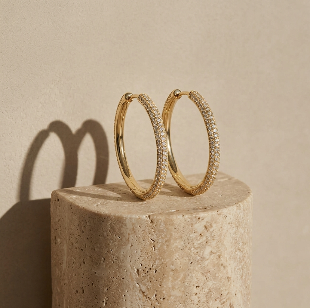 Halo Hoop Earrings