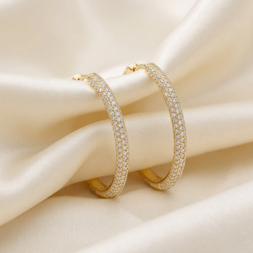 Halo Hoop Earrings