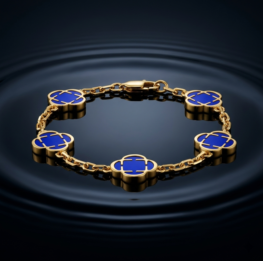 The Indigo Fortune Quatrefoil