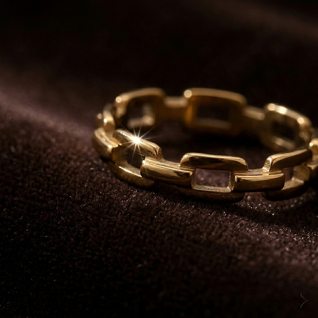 Gold Polished Thin Minimalist Stackable Band Ring
