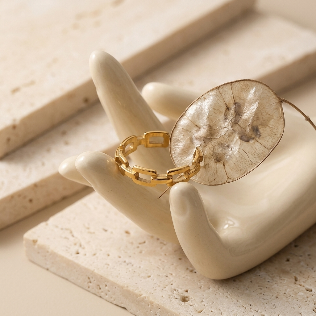 Gold Polished Thin Minimalist Stackable Band Ring